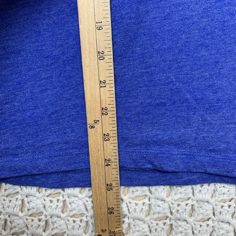 NCAA University Of Kansas Jayhawks Volleyball Rock Chalk Womens T-shirt L Blue - Picture 7 of 8